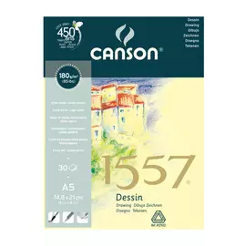 Альбом для графики на спирали Canson "1557" 14,8*21 см 30 л 180 г
