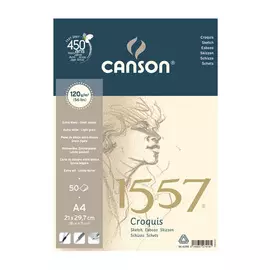 Альбом для графики на спирали Canson "1557" 21*29,7 см 50 л 120 г