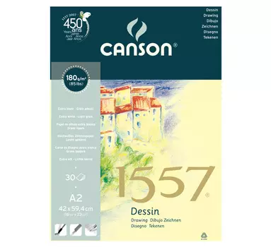 ?Альбом для графики на спирали Canson "1557" А2 30 л 180 г