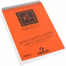 Альбом для графики на спирали Canson "XL Croquis" 21х29,7 см 120 л 90 г слоновая кость, спираль по кор. стороне