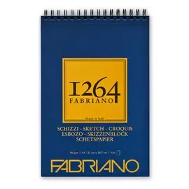 Альбом для графики на спирали Fabriano "1264 SKETCH" 21х29,7 см 120 л 90 г