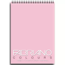 Альбом для графики на спирали Fabriano "Writing Colors" 21х29,7 см 100 л 80 г розовый