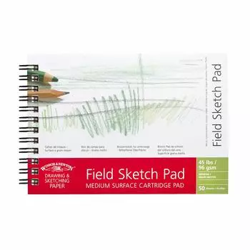 Альбом для графики на спирали Winsor&amp;Newton "Medium Surface Drawing" 10,5х14,8 см 50 л 96 г