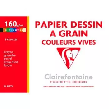 Альбом для пастели Clairefontaine "Dessing A Grain Couleur" 21х29,7 см 20 л 160 г