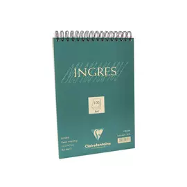 Альбом для пастели, угля на спирали Clairefontaine "Ingres" 21х29,7 см 100 л 80 г
