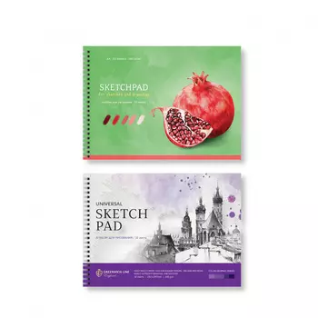 Альбом для рисования на гребне Greenwich Line "Watercolor sketch. City" А4 32 л 160 г