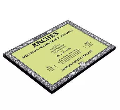 Альбом-склейка для акварели Canson "Arches" Fin 23х31 см 20 л 185 г