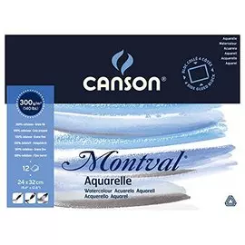 Альбом-склейка для акварели Canson "Montval" Fin 24х32 см 12 л 300 г