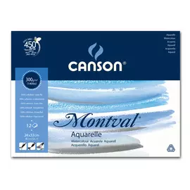 Альбом-склейка для акварели Canson "Montval" Fin 24x32 см 12 л 300 г
