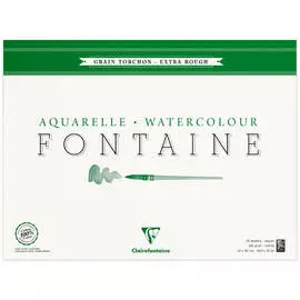 Альбом-склейка для акварели Clairefontaine "Fontaine Grain torchon" Торшон 42х56 см 25 л 300 г, холо