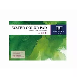 Альбом-склейка для акварели Dwurer Watercolor Postcard 27x19,5 см 20 л 180 г