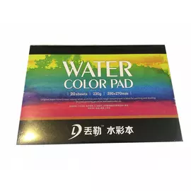 Альбом-склейка для акварели Dwurer Watercolor Postcard 27x19,5 см 20 л 230 г