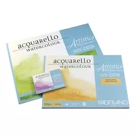 Альбом-склейка для акварели Fabriano "Artistico" Торшон 45,5x61 см 15 л 200 г, белая