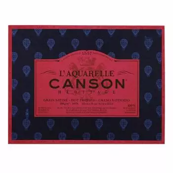 Альбом-склейка для акварели по 4 сторонам Canson "Heritage" Satin 12 л 300 г