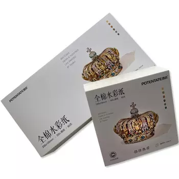 Альбом-склейка для акварели Potentate 80 л 300 г 100% хлопок