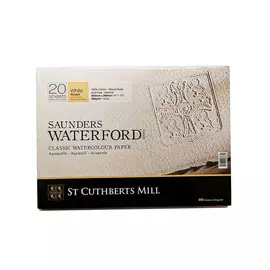 Альбом-склейка для акварели Saunders Waterford Rough крупное зерно 36х26 см 20 л 300 г белый