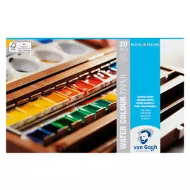 Альбом-склейка для акварели Talens "Van Gogh" Fin 30х40 см 12 л 300 г хлопок 25%
