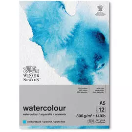 Альбом-склейка для акварели Winsor&amp;Newton "Watercolour Cold Pressed" А5 12 л 300 г, 25 % хлопок