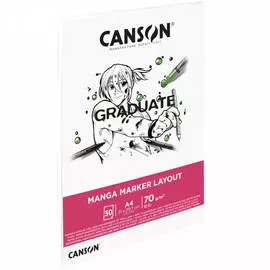 Альбом-склейка для маркеров Canson "Graduate MARKER" A4 50 л 70 г