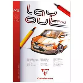 Альбом-склейка для маркеров Clairefontaine "Layout pad" А3 70 л 70 г