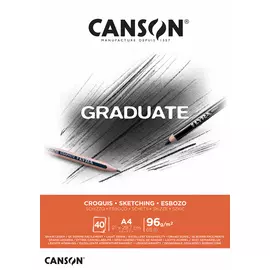 Альбом-склейка для набросков Canson "Graduate" А4 40 л 96 г
