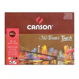 Альбом-склейка для пастели Canson "Mi-Teintes Touch" 24х32 см 12 л 350 г 4 цв.