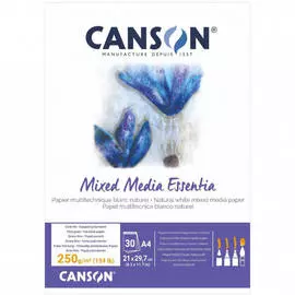 Альбом-склейка для смешанных техник Canson "ESSENTIA MIX MEDIA" А4 30 л 250 г