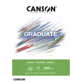 Альбом-склейка для смешанных техник Canson "Graduate" 29,7x42 см 30 л 160 г