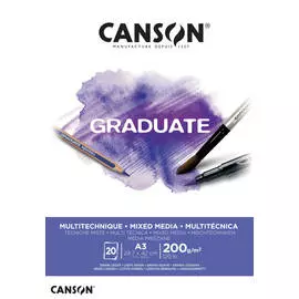 Альбом-склейка для смешанных техник Canson "Graduate Mix Media" 29,7x42 см 20 л 200 г