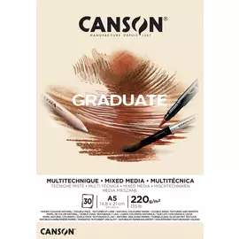 Альбом-склейка для смешанных техник Canson "Graduate Mix Media" A5 30 л 220 г