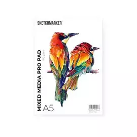 Альбом-склейка для смешанных техник Sketchmarker "Mixed media pro" А5 30 л 160 г
