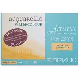 Альбом-склейка для акварели Fabriano "Artistico Traditional White" Фин 30x45 см 20л 300 г