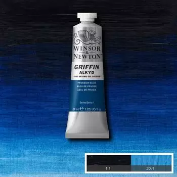 Алкидная краска Winsor &amp; Newton "Griffin" 37 мл Синий Прусский