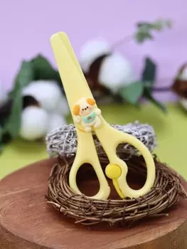 Безопасные ножницы "Dog friend", yellow