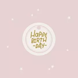 Бирка "Happy Birthday"