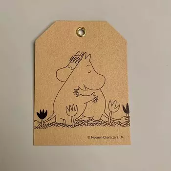 Бирка "Муми-тролли на полянке"