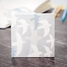 Блок для заметок "Plants", blue