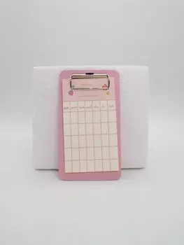 Блок для заметок с зажимом "Cute month", 30 л. 10*18 см