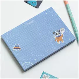 Блок для записей на склейке MESHU "Space adventure" 8,8*12,5 см, 100 л