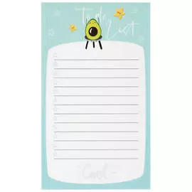 Блок для записей, склейка (To Do list) MESHU "Avocado" 10,0*17,0 см, 50 л