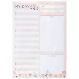 Блок для записей, склейка (To Do list) MESHU "Meadow" 14,8*21,0 см (А5), 50 л