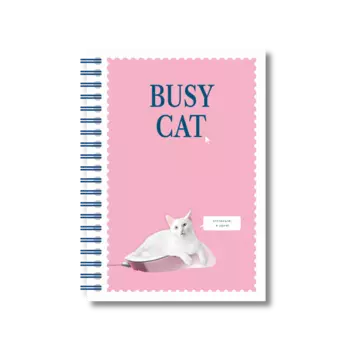 Блокнот "Busy cat" А6
