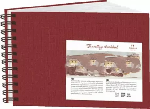 Блокнот для эскизов Лилия Холдинг "Travelling sketchbook" А4 80 л 130 г Ландшафт гранат