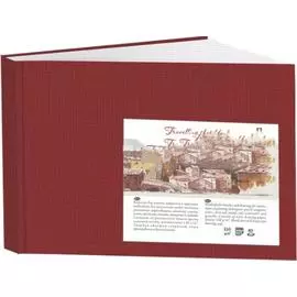 Блокнот для эскизов Лилия Холдинг "Travelling sketchbook" А5 80 л 130 г Книжный гранатовый