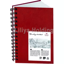 Блокнот для эскизов Лилия Холдинг "Travelling sketchbook" А5 80 л 130 г Портрет красный