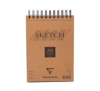 Блокнот для эскизов на спирали Clairefontaine "Sketch"