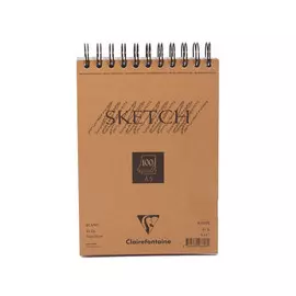 ?Блокнот для эскизов на спирали Clairefontaine "Sketch" А5 100 л 90 г