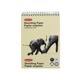 Блокнот для эскизов на спирали Derwent "Sketching Paper" Портрет А5 30 л 165 г