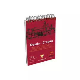 Блокнот для черчения и рисования Clairefontaine "Dessin Croquis" А5 50 л 120 г