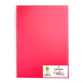 Блокнот для графики на спирали Canson "Notes" А4 50 л 120 г, обложка пластик. розовая